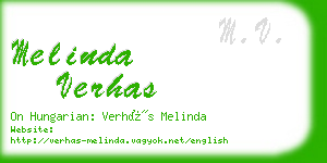 melinda verhas business card